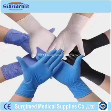 nitrile powder free medical protective examination gloves